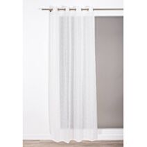 Voilage Mindelo Ivoire 140x240cm - ROCLE