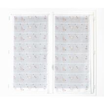 Voilage Modulaire Brodé Poulettes blanc - ROCLE