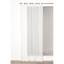 Panneau voilage filet duveteux 140x240 ivoire - ROCLE