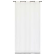 Voilage Zéphyr Polyester 140x240cm Blanc