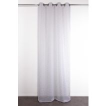 Voilage 140x240cm Armelline Blanc Gold