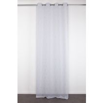 Voilage 140x280cm Luciana Blanc Silver