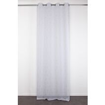 Voilage 140x280cm Luciana Blanc Silver
