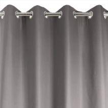 Rideau thermique occultant Atlas Gris foncé 135x240cm