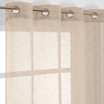 Voilage Vivy 135x240cm beige 8 oeillets - JBY