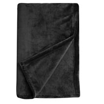 Plaid 120x180cm Oggya noir - JBY CREATION