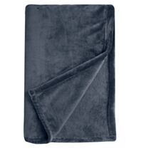 Plaid Oggya 120x180cm bleu foncé - JBY CREATION
