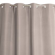 Rideau thermique à oeillets Must 138x240cm taupe - JBY CREATION