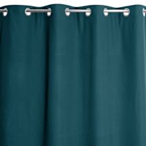 Rideau thermique à oeillets Must 138x240cm bleu canard - JBY CREATION