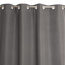 Rideau thermique à oeillets Must 138x240cm anthracite - JBY CREATION