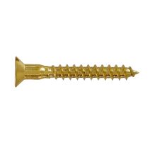 50 vis bois tête fraisée fendue laiton 2x10 - INVENTIV