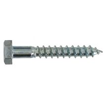 15 tirefonds acier zingué 5x30 - INVENTIV