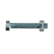 10 boulons tête cylindrique acier zingué 4x50 - INVENTIV