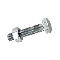 4 boulons tête hexagonale acier zingué 8x60 - INVENTIV