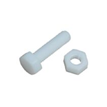 6 boulons tête hexagonale acier zingué 6x40 - INVENTIV