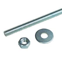  4 tiges filetés acier zingué ∅4x200mm - INVENTIV
