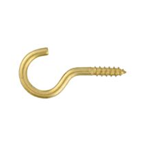 5 crochets à vis laiton 3,5x20 - INVENTIV