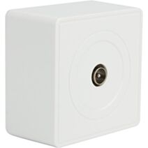 Prise TV saillie Helios blanc - INVENTIV