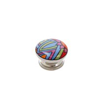 Bouton meuble Zen Céramique multicolore ø40mm h26mm - B BEAUTY