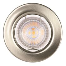 Lot de 3 spots à encastrer LED FIXE - 4,6W - nickel brossé - 4000K - INVENTIV