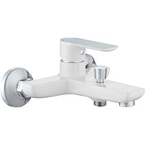 Mitigeur bain/douche Acadia chromé-blanc - INVENTIV