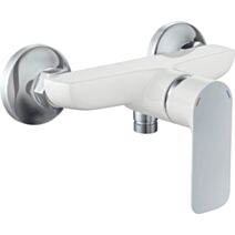 Mitigeur douche Acadia chromé blanc - INVENTIV