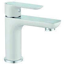 Mitigeur lavabo Acadia chromé blanc - INVENTIV