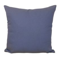 Coussin déhoussable coton Jaya 40x40cm bleu - INVENTIV