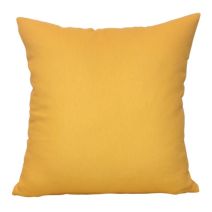 Coussin déhoussable coton Jaya 40x40cm jaune - INVENTIV