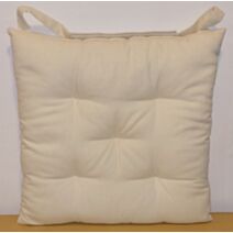 Galette de chaise Jaya écru 40x40cm - INVENTIV