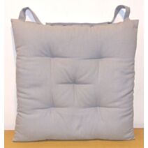 Galette de chaise Jaya gris clair 40x40cm - INVENTIV
