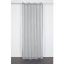 Voilage Alisa polyester 140x240cm gris clair - INVENTIV