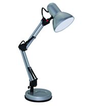 Lampe de bureau articulée 25W gris métalique - INVENTIV