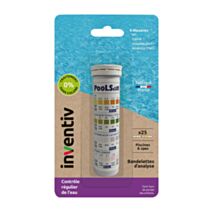 Test Piscine et Spa Taux de cuivre 25 bandelettes - INVENTIV