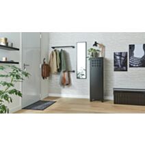 Miroir Léna noir 30x120cm - INVENTIV