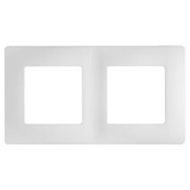 Double Plaque Finition Di-Line Blanc Brillant - INVENTIV