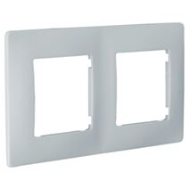 Double Plaque Finition Di-Line Zinc N°5 Gris - INVENTIV'