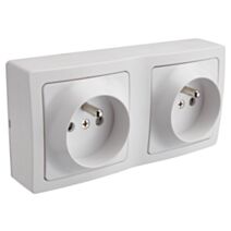 Prise 2P+T en Saillie Renov'Line 16A Blanc - INVENTIV