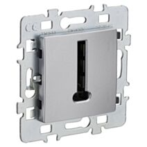 Prise Téléphone 8 Plots Di-Line Argent - INVENTIV'