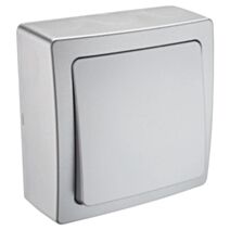 Interrupteur Renov'Line Va Et Vient en Saillie Argent - INVENTIV'