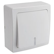 Interrupteur Renov'Line Va Et Vient en Saillie Lumineux Argent - INVENTIV'