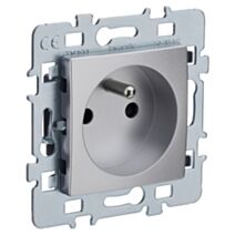 Prise Di-Line à Encastrer 2+T 16 Ampères Argent - INVENTIV'