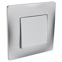 Bouton Poussoir Di-Line à Encastrer Argent - INVENTIV'