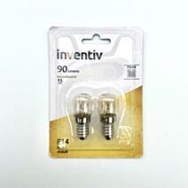 2 ampoules four e14 90 Lumens 2800 K dimmable - INVENTIV