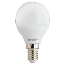 3 ampoules led SMD E14 sphérique 3W blanc chaud - INVENTIV