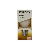 Ampoule Retroled sphérique opaque E14 470lm 5W blanc chaud - INVENTIV