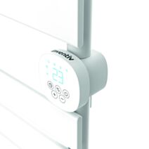 Sèche-serviette inertie fluide Isapla Barres plates 500W Blanc - INVENTIV