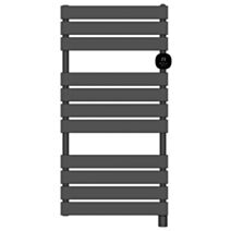 Sèche-serviette inertie fluide Isapla barres plates 500W Gris - INVENTIV