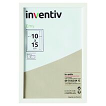 Cadre Photo PVC 10x15cm Blanc - INVENTIV