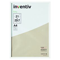 Cadre Photo PVC 21x29,7cm Blanc - INVENTIV
